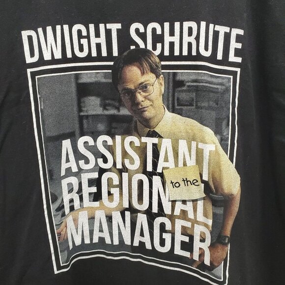 The Office Black Dwight Schrute Assistant Regional Manager‎ Tee Men's Size XL - Picture 2 of 5